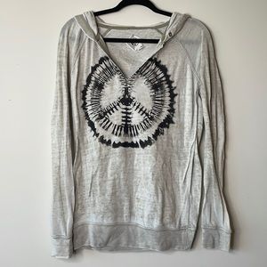Volcom fleece lightweight long sleeve with Hood